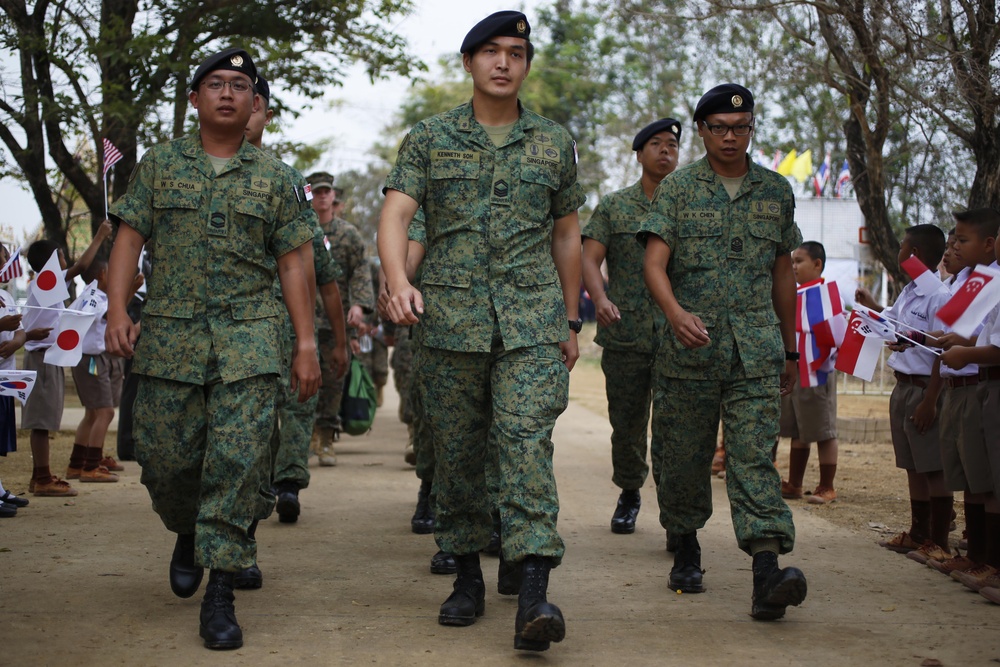 Thai locals, families attend dedication ceremony