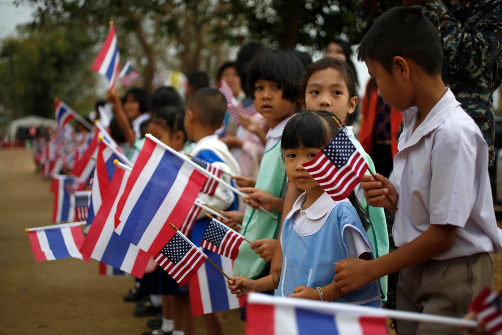 Thai locals, families attend dedication ceremony