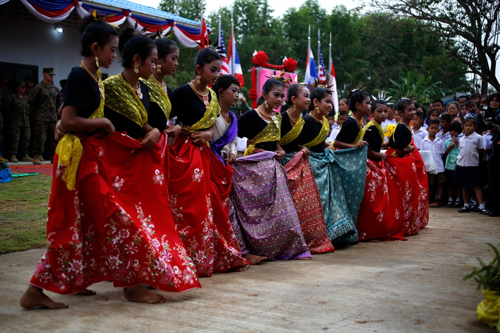 Thai locals, families attend dedication ceremony