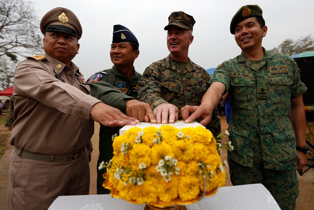 Thai locals, families attend dedication ceremony