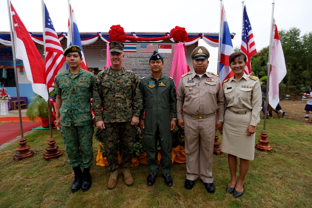 Thai locals, families attend dedication ceremony