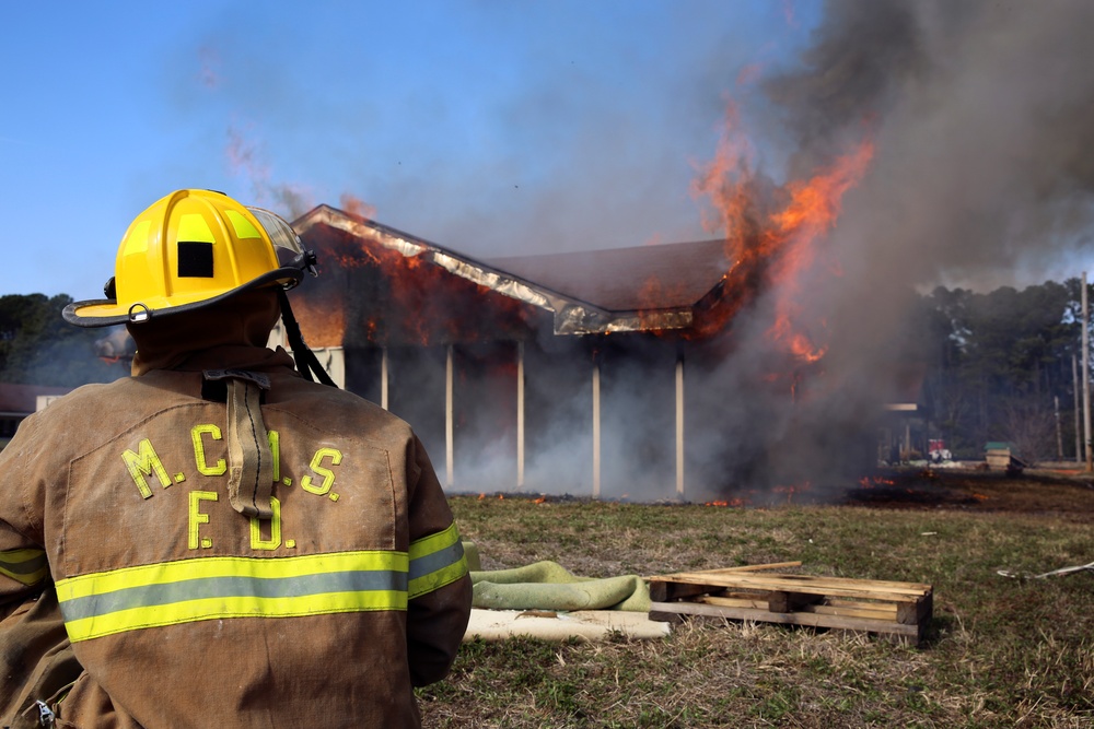 Burn, baby, burn: Fire fighters train in Pine Grove