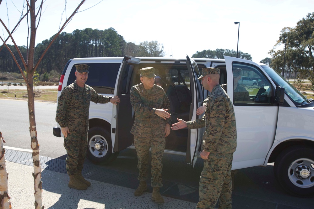 Maj. Gen. Ayala Visits Marine Corps Air Station Beaufort