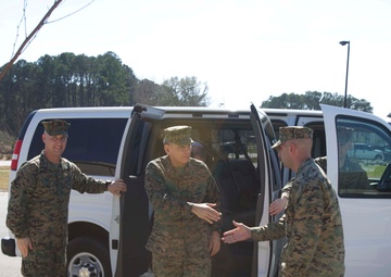 Maj. Gen. Ayala Visits Marine Corps Air Station Beaufort
