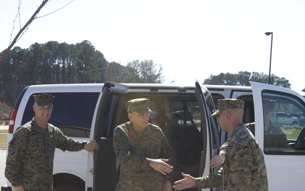 Maj. Gen. Ayala Visits Marine Corps Air Station Beaufort