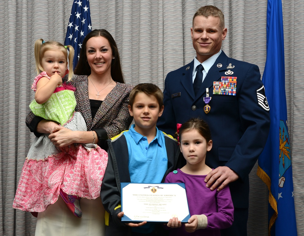 Air commando receives second Purple Heart