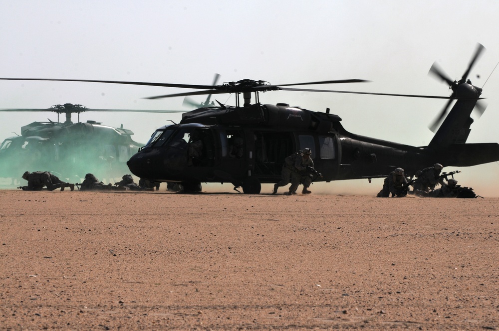 CENTCOM AOR bilateral exercise, breach and air assault