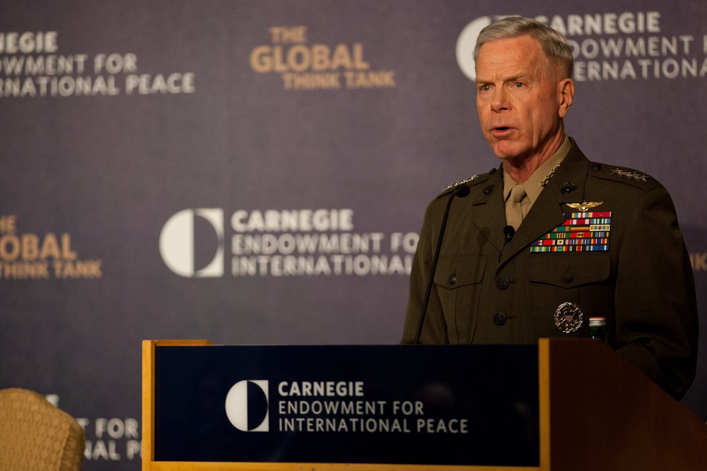 Marine commandant speaks at Carnegie Endowment for International Peace