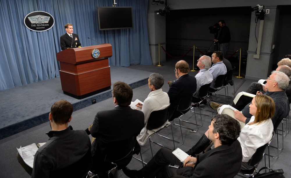 Pentagon press secretary briefs reporters