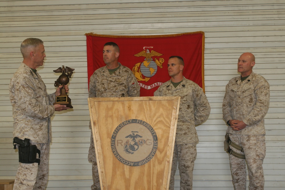 Afghanistan unit awarded Logistics Excellence award by Commandant of the Marine Corps