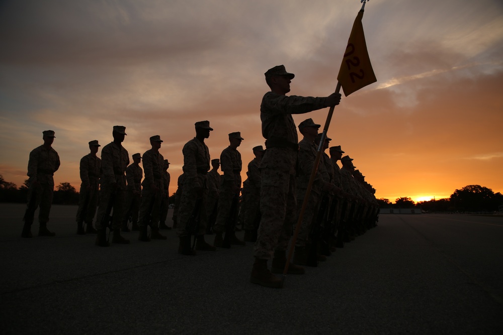Photo Gallery: Marine recruits display discipline, cohesion during first drill evaluation on Parris Island