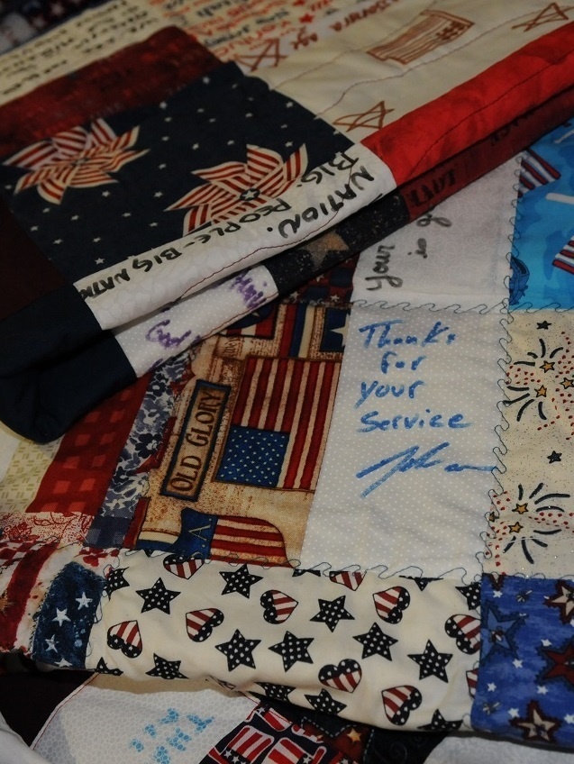 Quilts bring warmth to WTB soldiers