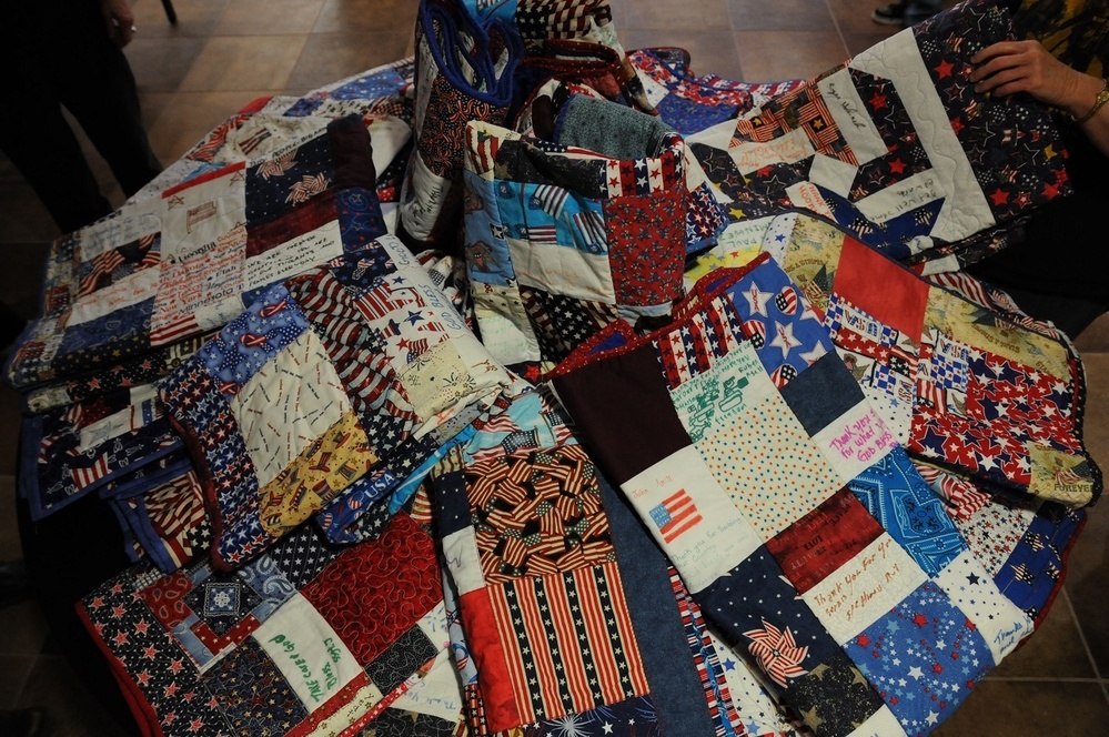 Quilts bring warmth to WTB Soldiers