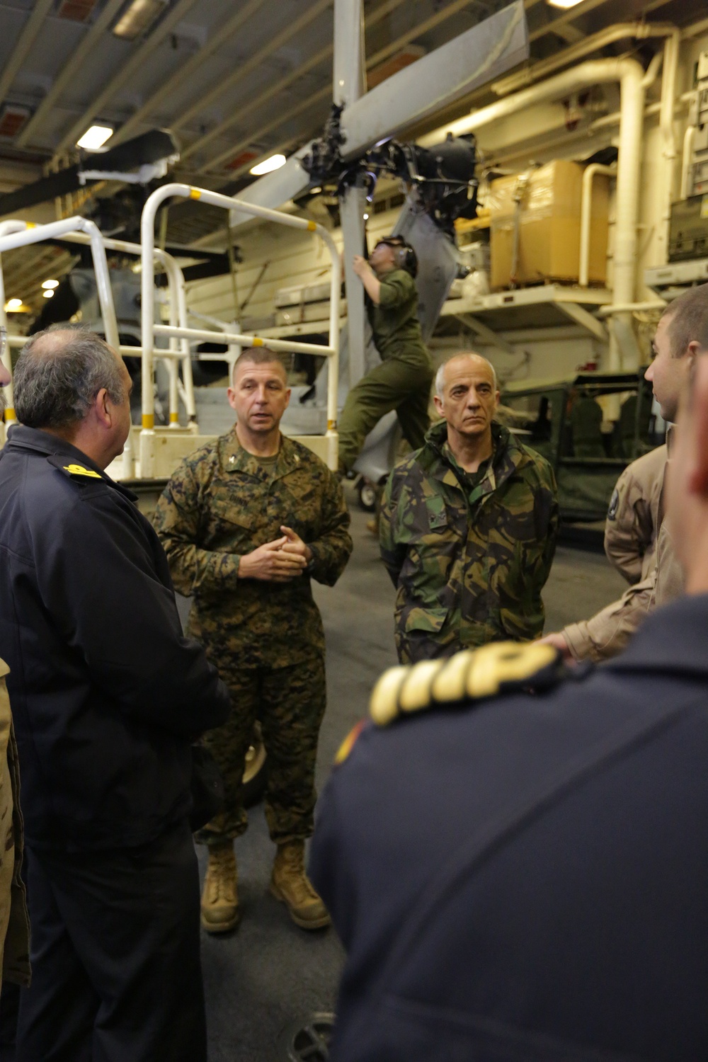 22nd Marine Expeditionary Unit, USS Bataan host Portuguese and Spanish military leaders