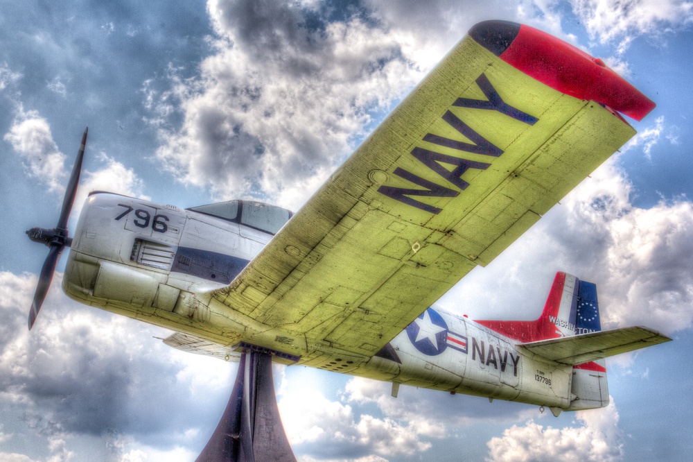 North American Aviation T-28 Trojan on display at Joint Base Anacostia-Bolling