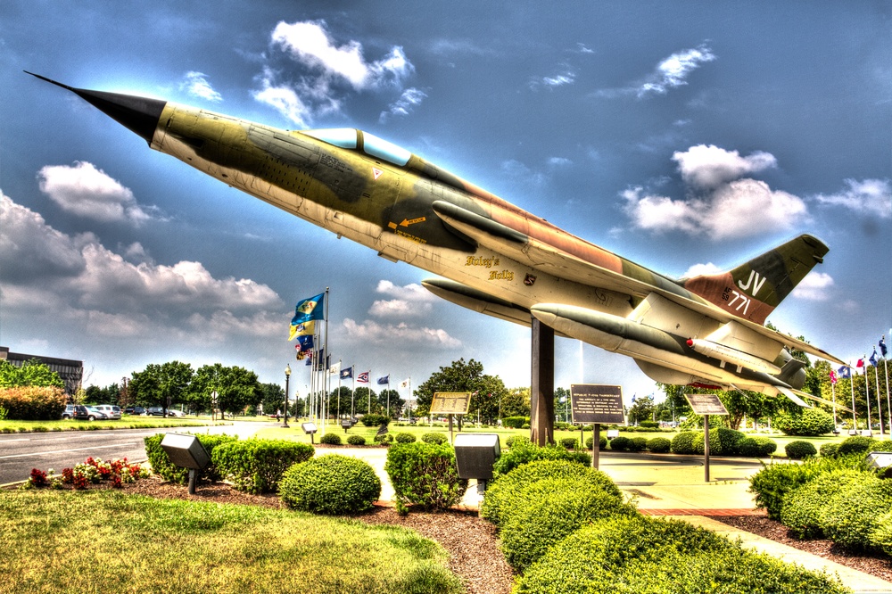 Republic F-105D on display at Joint Base Anacostia-Bolling