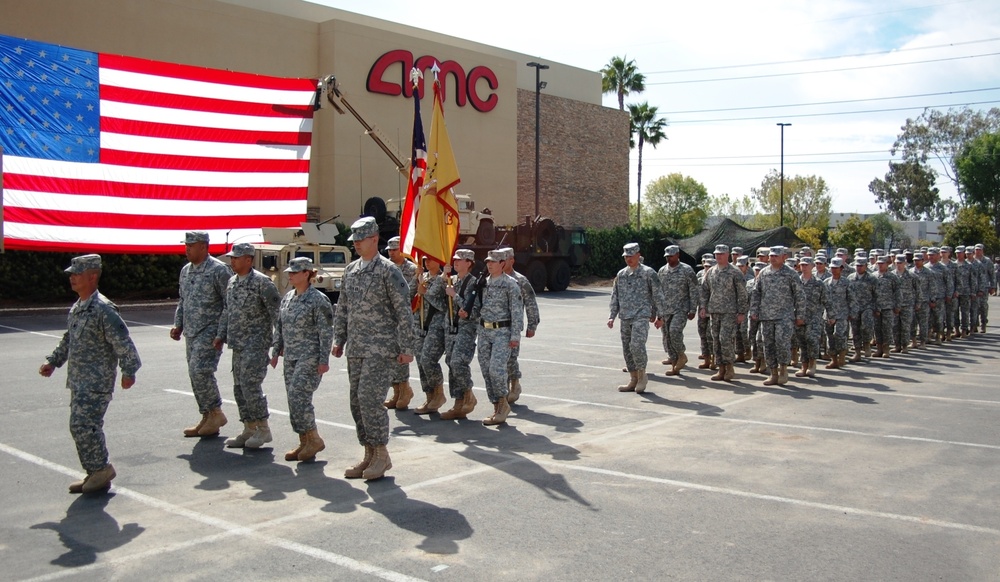 The 419th CSSB conducts deployment ceremony in Tustin