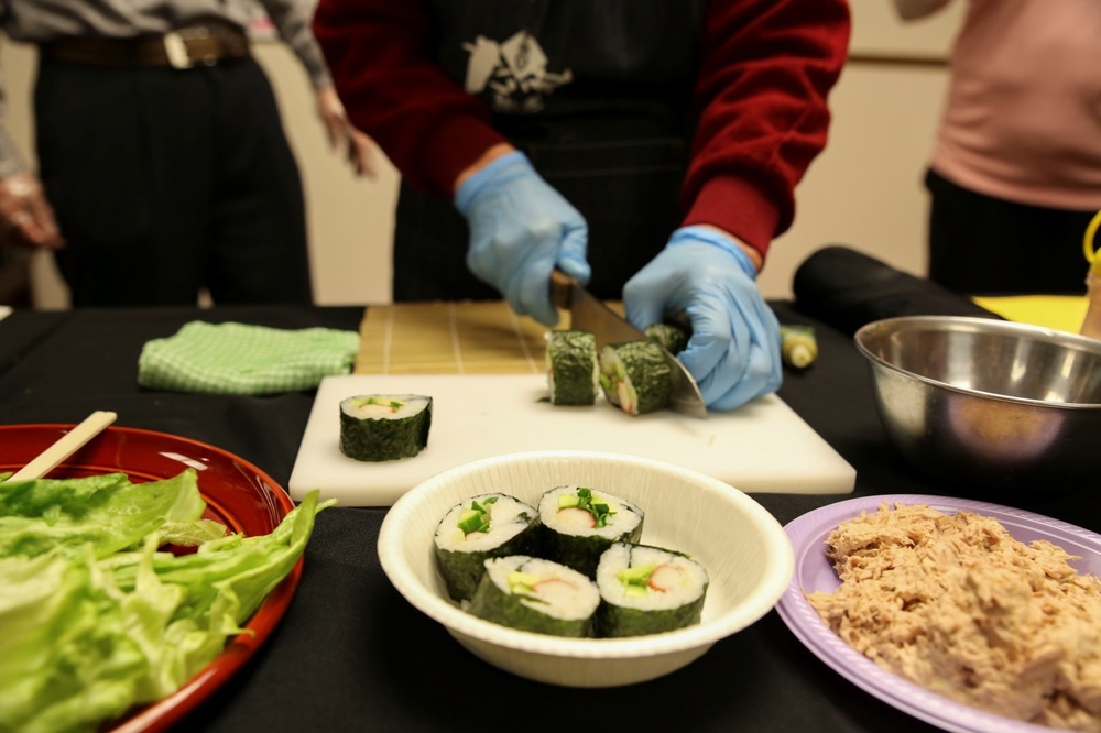 Spouse make sushi, build camaraderie