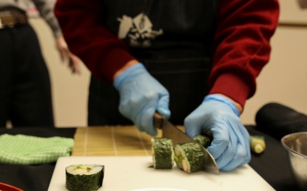 Spouse make sushi, build camaraderie