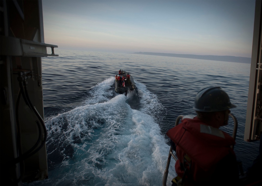 Underway recovery test