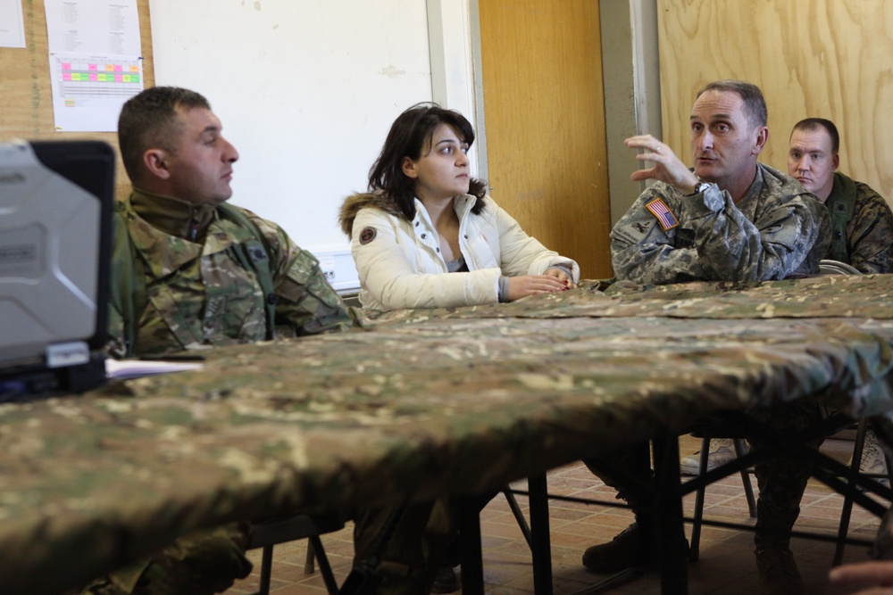 Georgian mission rehearsal exercise