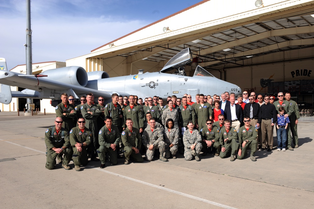 358th Fighter Squadron inactivation ceremony