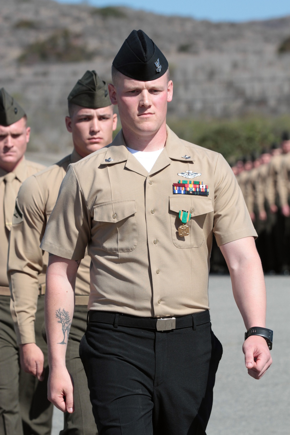 Grand Haven native, U.S. Navy corpsman awarded for excellence in U.S. Marine infantry battalion