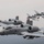 A formation of four A-10 Thunderbolt II (Warthog) attack aircraft flying in close formation against an overcast sky. The aircraft are marked with Arkansas Air National Guard insignia and 'FS' tail codes, with the lead aircraft bearing 'City of Fort Smith' nose art. The aircraft are painted in standard gray camouflage and appear to be on a training or demonstration flight.