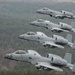 Fearsome four-ship: 188th Warthogs train at Razorback Range