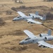 Fearsome four-ship: 188th Warthogs train at Razorback Range