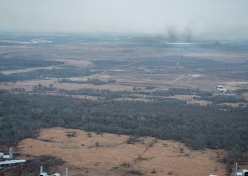 Fearsome four-ship: 188th Warthogs train at Razorback Range