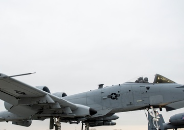 Fearsome four-ship: 188th Warthogs train at Razorback Range
