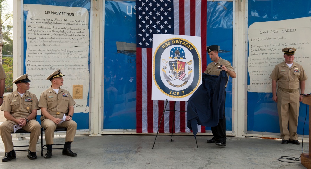 USS Detroit (LCS 7) Crest Unveiling