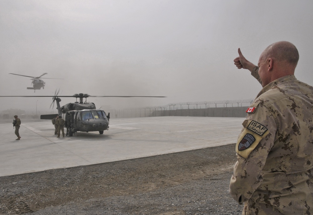 Commander, ISAF Joint Command meets with Commander, NATO Training Mission-Afghanistan and senior Afghan commanders