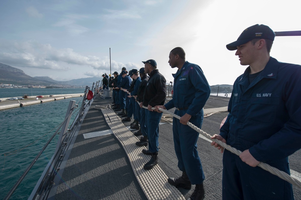 USS Stout arrives in Croatia