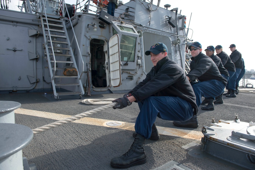 USS Stout arrives in Croatia