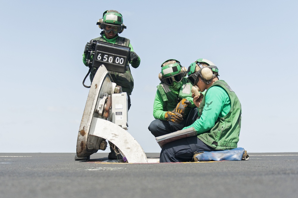 USS Harry S. Truman catapult checks