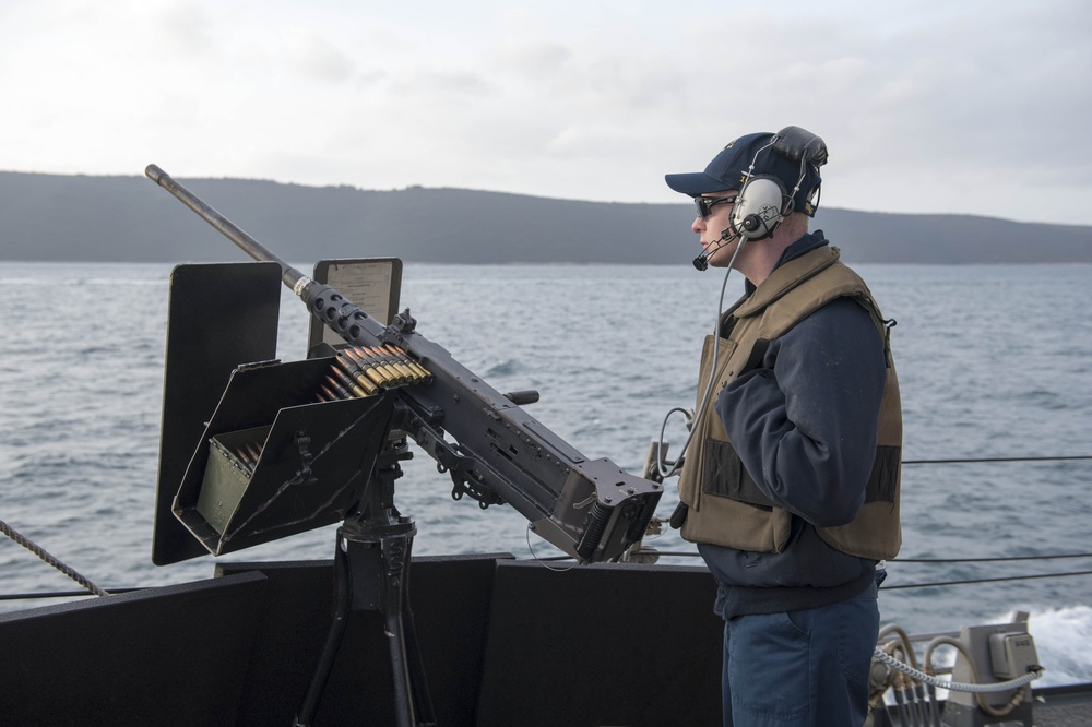 USS Stout arrives in Croatia