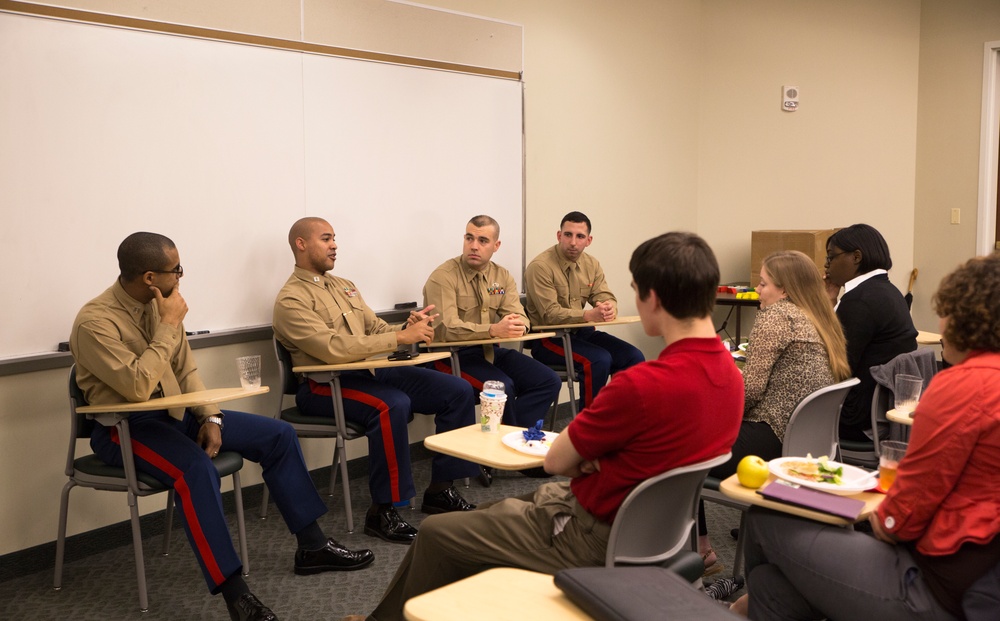 Marines Conduct Leadership Workshop at VCU