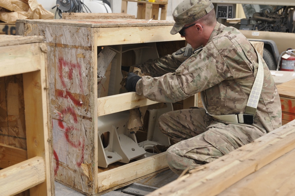 Soldiers sift, sort, scrub, ship, save