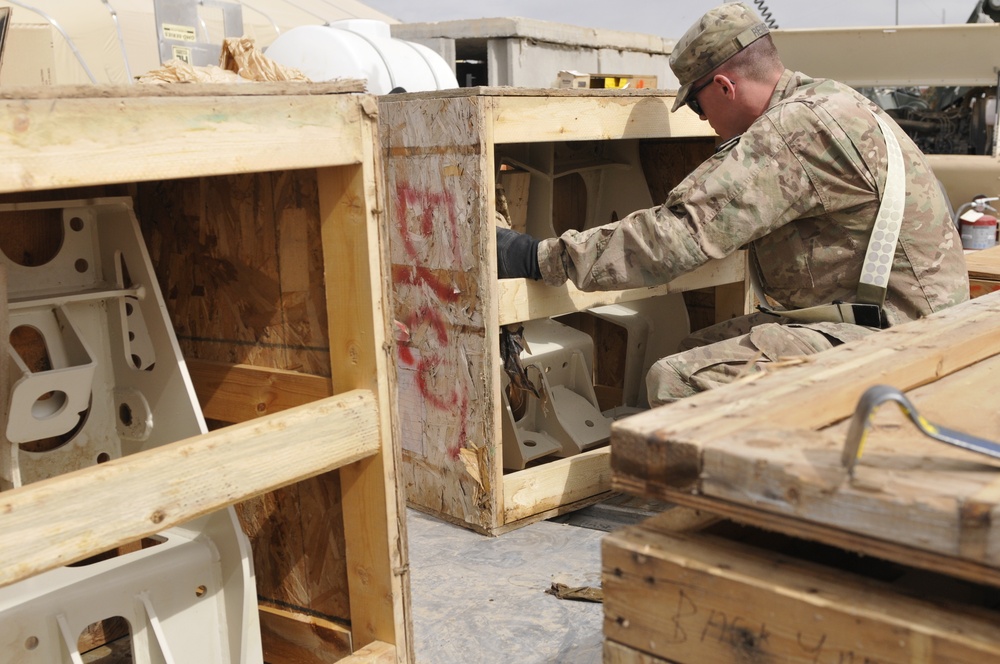 Soldiers sift, sort, scrub, ship, save