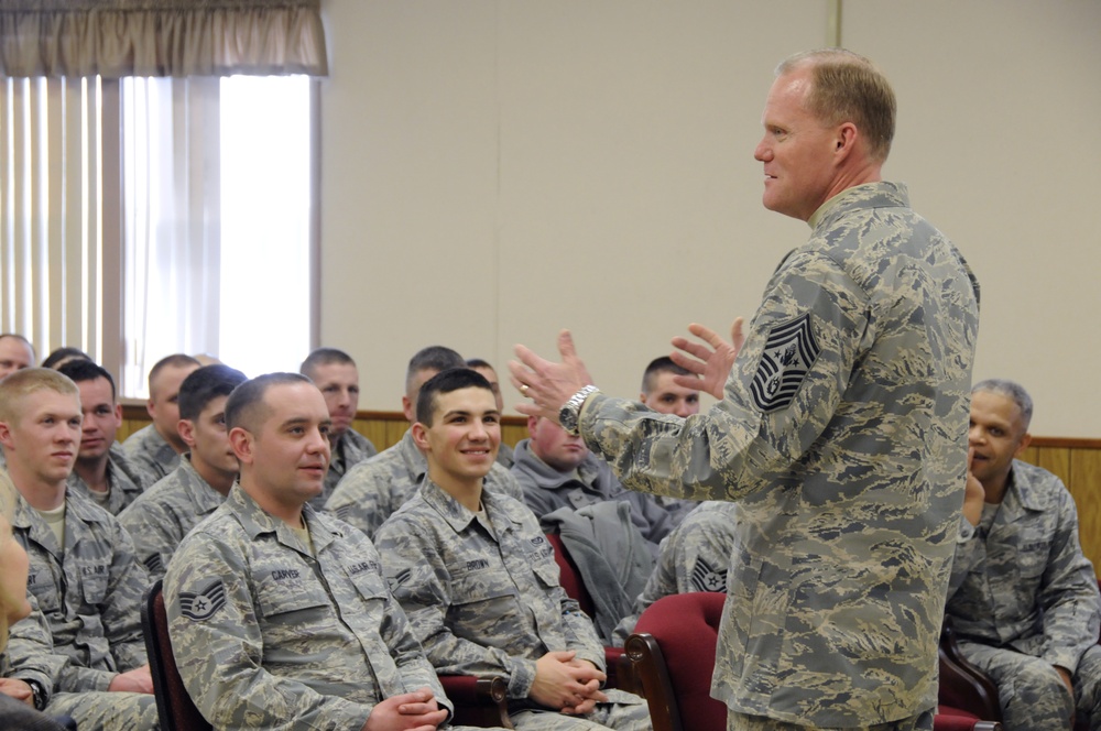 Chief master sergeant of the Air Force speaks to the 201st RED HORSE