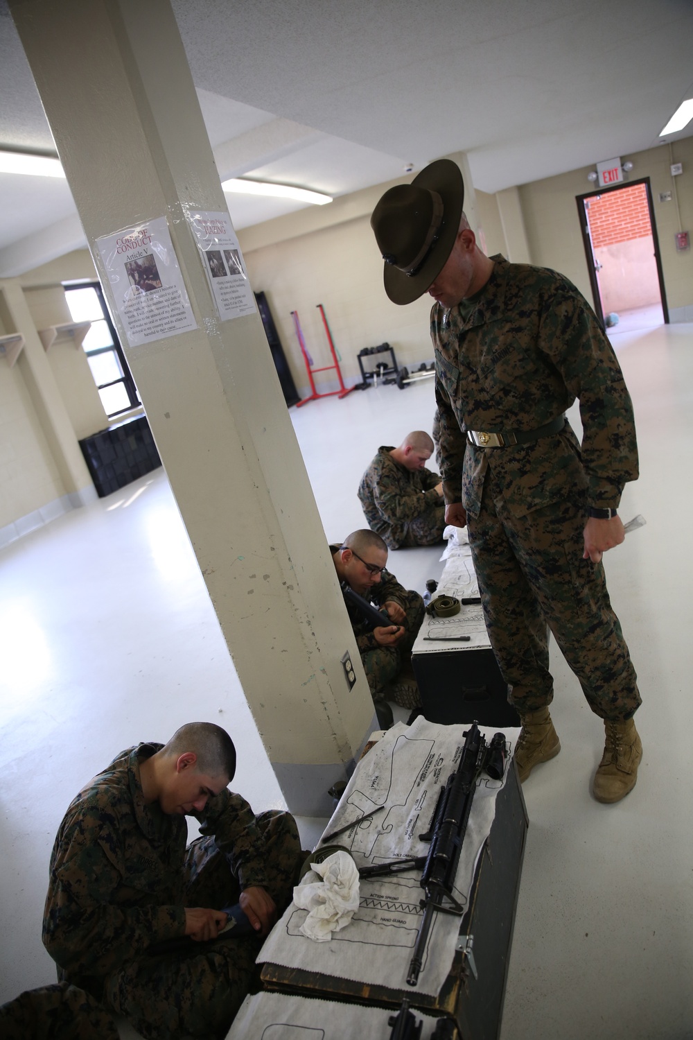 Photo Gallery: Marine recruits’ cleaning, care keep rifles ready on Parris Island
