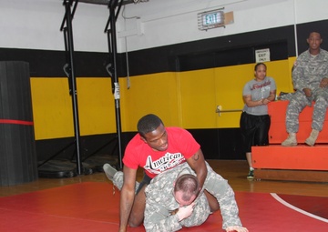 UFC athlete brings the fight to the 18th MP Brigade