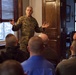 Assistant commandant speaks with 3rd Recruit Training Battalion Marines