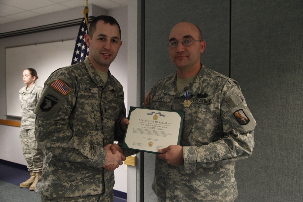 Sgt. Jones Award Ceremony