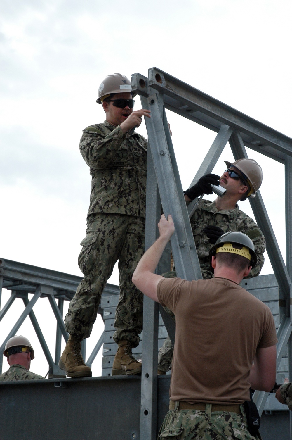 NMCB-25 Trains in Bridge Construction