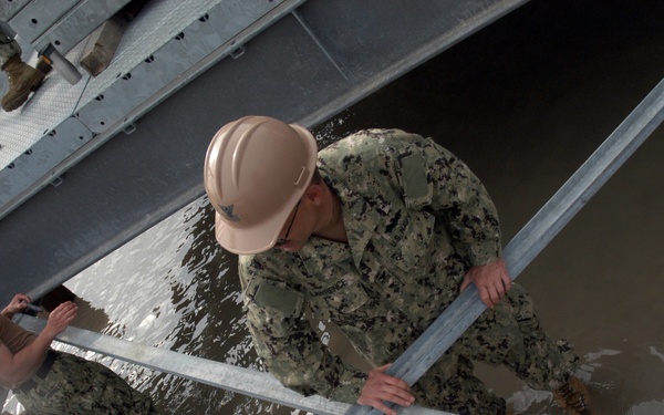 NMCB-25 Trains in Bridge Construction