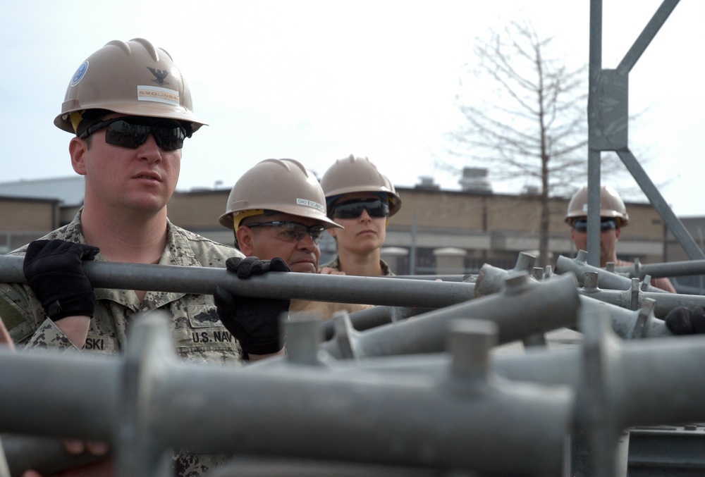 NMCB-25 Trains in Bridge Construction