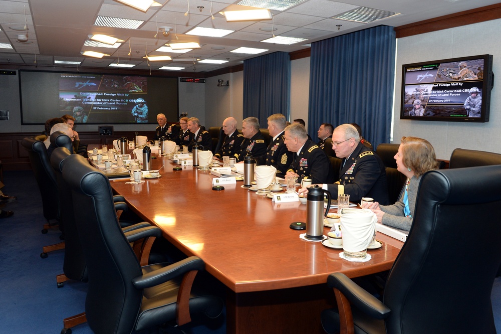 Lt. Gen. Sir Nicholas Carter visits Pentagon